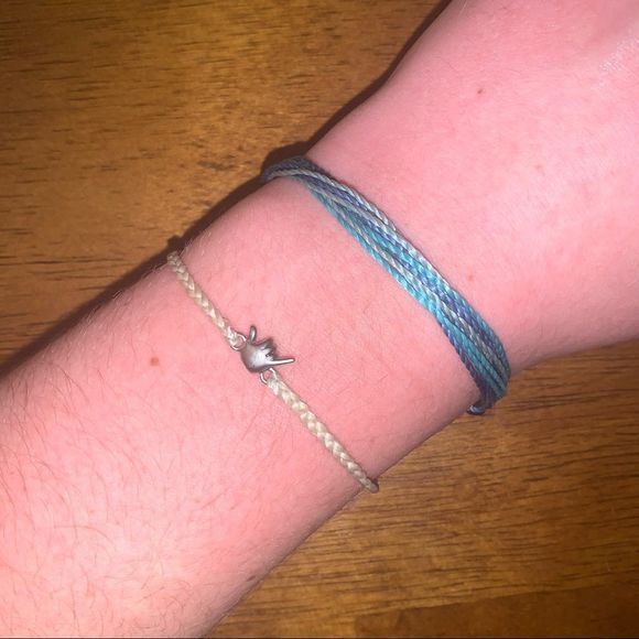 Pura Vida Jewelry Pura Vida Blue And Tan Bracelets Poshmark